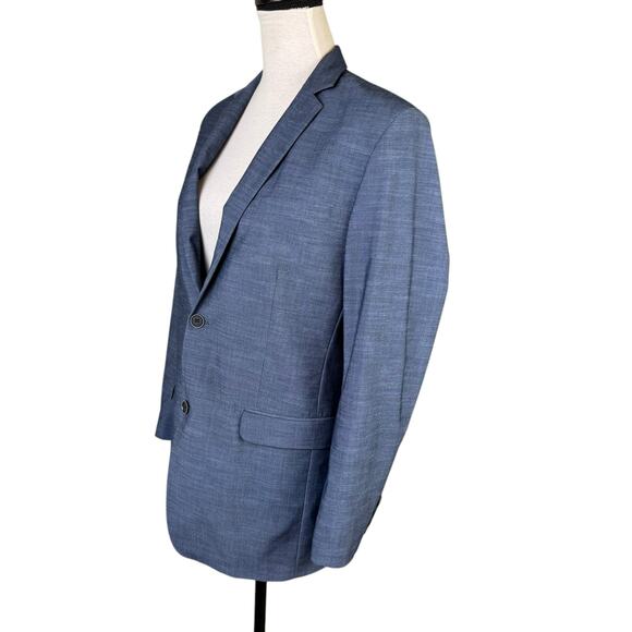Calvin Klein Big Boy 20 Blue Two Button Blazer Sports Jacket Dinner Jacket - Picture 3 of 13